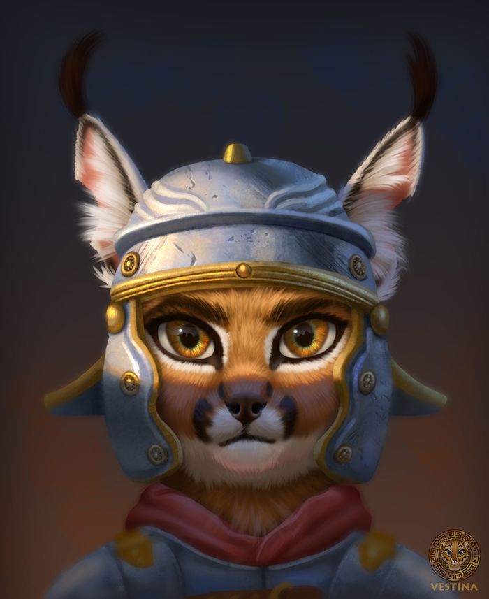 ancient ancient_rome anthro armor clothing fluffy fur headgear helmet inner_ear_fluff laminar_armor legionary legionnaire looking_at_viewer lorica_segmentata male military military_clothing military_uniform orange_body orange_eyes roman roman_empire scarf shoulder_pads soldier solo spqr tuft uniform warrior vestina caracal caracal_(genus) felid feline mammal