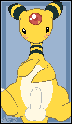 balls blush erection feral foreskin genitals happy male penis presenting presenting_penis solo spread_legs spreading afterglow_ampharos nintendo pokemon afterglow_the_ampharos ampharos generation_2_pokemon pokemon_(species) aliasing digital_media_(artwork) low_res