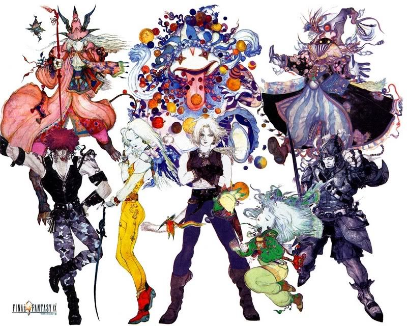 ambiguous_gender anthro armor blonde_hair clothing female food fruit green_hair group hair jewelry knight logo long_tongue male melee_weapon plant polearm pose red_hair simple_background size_difference spear sword tongue warrior weapon white_background yoshitaka_amano final_fantasy final_fantasy_ix square_enix adelbert amarant_coral eiko_carol freya_crescent garnet_til_alexandros_xvii quina steiner vivi_ornitier zidane_tribal black_mage_(final_fantasy) burmecian genome_(final_fantasy) human humanoid mammal murid murine rat rodent 5:4 colorful_theme official_art