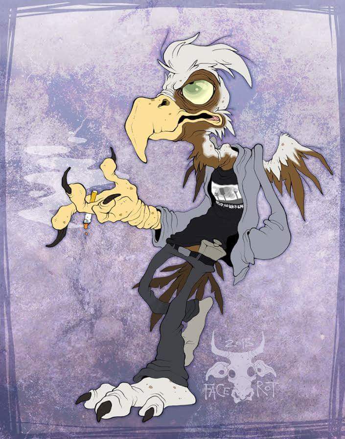 beak brown_body brown_fur clothed clothing feathered_wings feathers fur green_eyes male simple_background smoking solo white_body white_fur wings facerot mythology turz avian gryphon mythological_avian mythological_creature digital_media_(artwork) full-length_portrait portrait