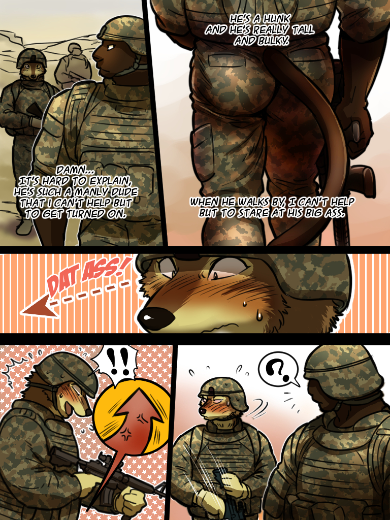 Gay military furries porn comic