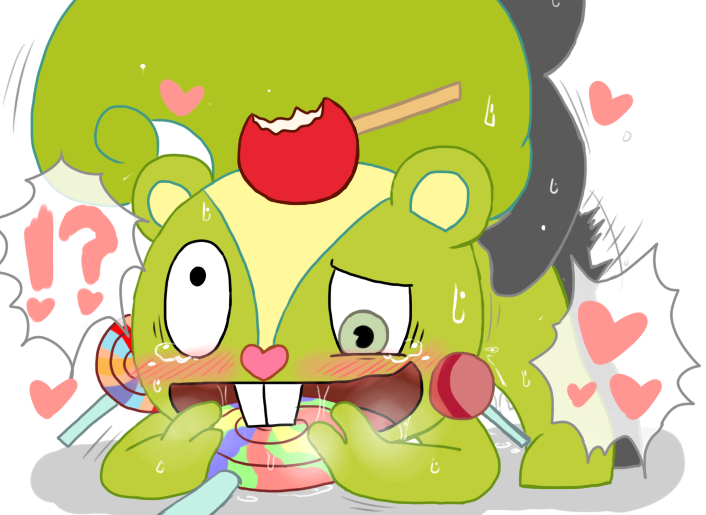 ?! all_fours ambiguous_gender ambiguous_penetration anthro apple ass_up big_eyes big_head blush bodily_fluids buckteeth candy candy_apple dessert drooling duo faceless_character faceless_male food front_view fruit fucked_silly fur green_body green_fur heart_nose heart_symbol invisible_sex lollipop male male/ambiguous motion_lines open_mouth penetration plant saliva saliva_string sex shadow simple_background solo sticky sweat tears teeth white_background wide_eyed enigi09 happy_tree_friends nutty_(htf) mammal rodent sciurid tree_squirrel unknown_species