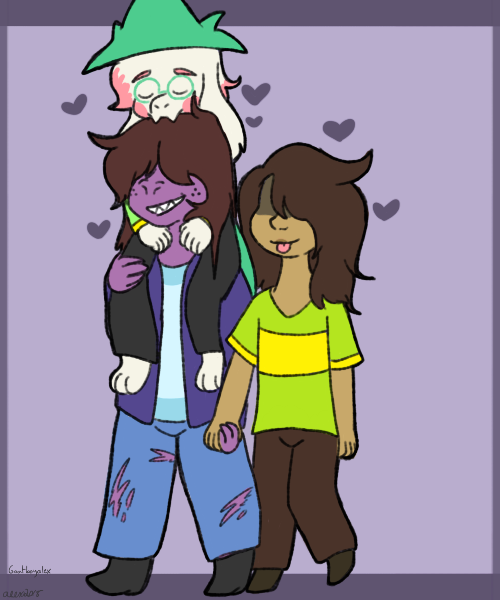 Art by goatboyalex featuring the character Ralsei from Deltarune