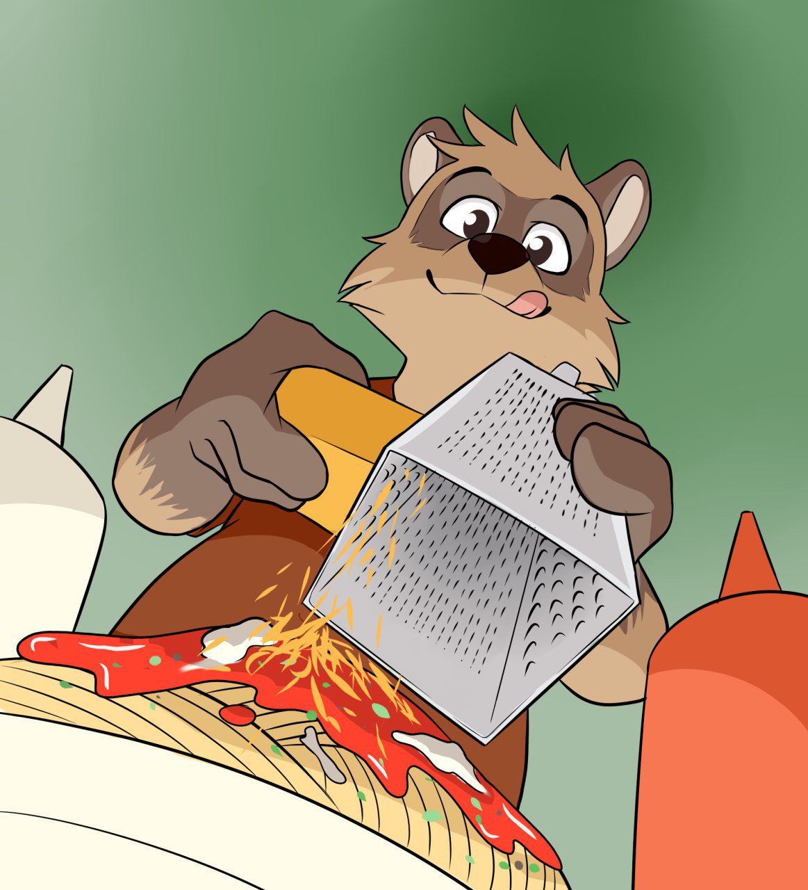 Cheese grater racoon