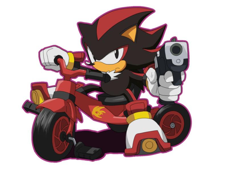 aiming aiming_at_viewer anthro black_body black_fur fur gun handgun holding_gun holding_object holding_ranged_weapon holding_weapon looking_at_viewer male pistol ranged_weapon simple_background solo transparent_background tricycle vehicle weapon ladygt sega sonic_the_hedgehog_(series) shadow_the_hedgehog eulipotyphlan hedgehog mammal alpha_channel