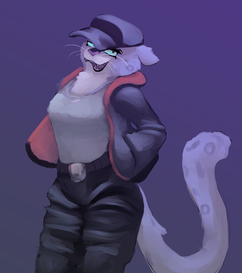 anthro clothing female jacket looking_at_viewer open_mouth pupils shirt slit_pupils smile smiling_at_viewer solo tank_top topwear whiskers daki_woo dreamworks the_bad_guys the_bad_guys_2 kitty_kat_(the_bad_guys) domestic_cat felid feline felis humanoid mammal pantherine snow_leopard digital_drawing_(artwork) digital_media_(artwork)