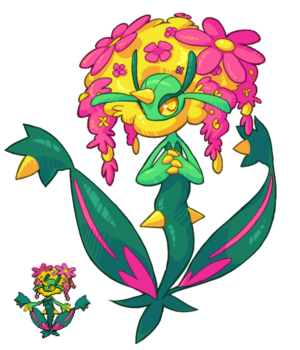 alternate_species ambiguous_gender cactus flower flower_(anatomy) fusion mouthless not_furry plant pokemon_fusion simple_background solo standing yellow_eyes emererre_(artist) fakemon nintendo pokemon elemental_creature flora_fauna florges generation_5_pokemon generation_6_pokemon humanoid maractus pokemon_(species) yellow_flower_florges