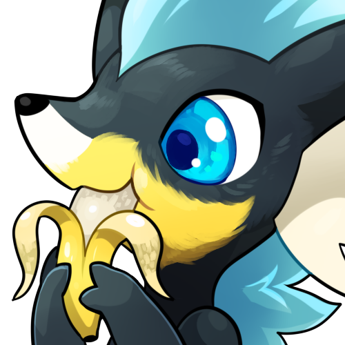 banana blue_eyes blue_mane eating emote food fruit mane plant simple_background solo transparent_background blitzdrachin conditional_dnp aurel_(majp) goldyura 1:1 alpha_channel low_res reaction_image