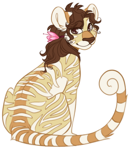 accessory female feral flower flower_in_hair fur hair hair_accessory looking_at_viewer plant simple_background sitting solo striped_body striped_fur stripes jean_(artist) neopets felid island_neopet kougra mammal neopet_(species) alpha_channel colored low_res