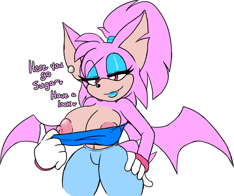 anthro bottomwear clothing clothing_pull female hair pants ponytail shirt shirt_pull solo teasing teasing_viewer topwear topwear_pull tube_top yoga_pants shea715 sega sonic_the_hedgehog_(series) bessi_the_bat bat mammal alpha_channel