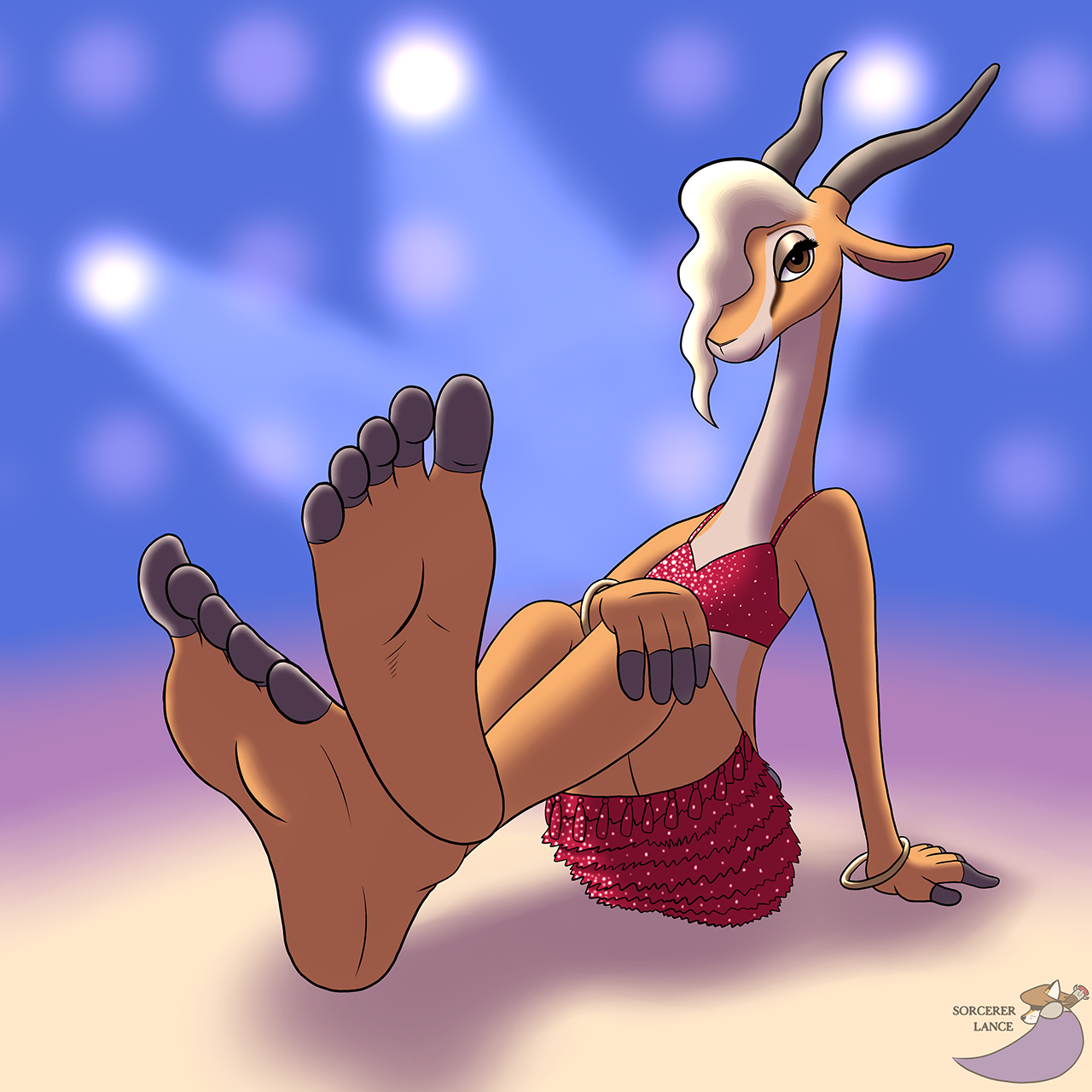 Foot-Fetish-Booru - 1girl anthro furry gazelle soles sorcererlance (artist)  zootopia