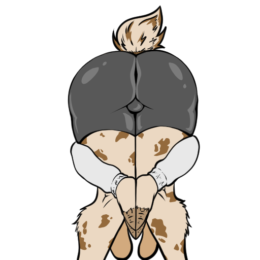 anthro ass_up bent_over bulge bulge_from_behind clothed clothing fingers floppy_ears fluffy fluffy_tail hooved_fingers hooves male raised_tail rear_view solo tail thatdamngoat praise_da_booty_(meme) bovid caprine goat humanoid mammal 1:1 alpha_channel