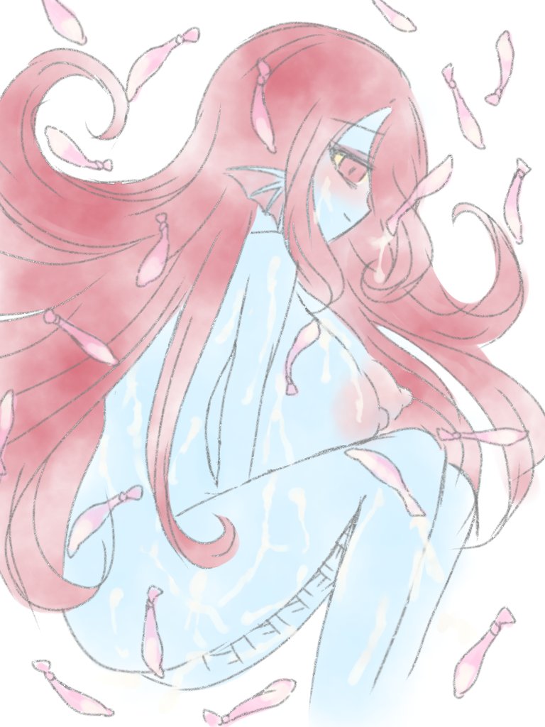 anthro areola big_breasts blue_body blue_skin blush bodily_fluids breasts condom cum cum_on_breasts ear_fins female fin genital_fluids hair huge_breasts hyper hyper_breasts long_hair nipples nude pink_nipples puffy_nipples pupils red_hair red_pupils sexual_barrier_device smile solo yellow_sclera osaka_myun undertale undertale_(series) undyne animal_humanoid fish humanoid mammal marine marine_humanoid monster 2023 3:4