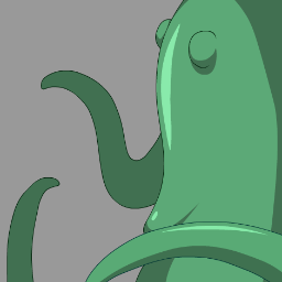 green_body green_skin grey_background male not_furry simple_background solo tentacles zone z-tv lemmy tentacle_creature 1:1 low_res