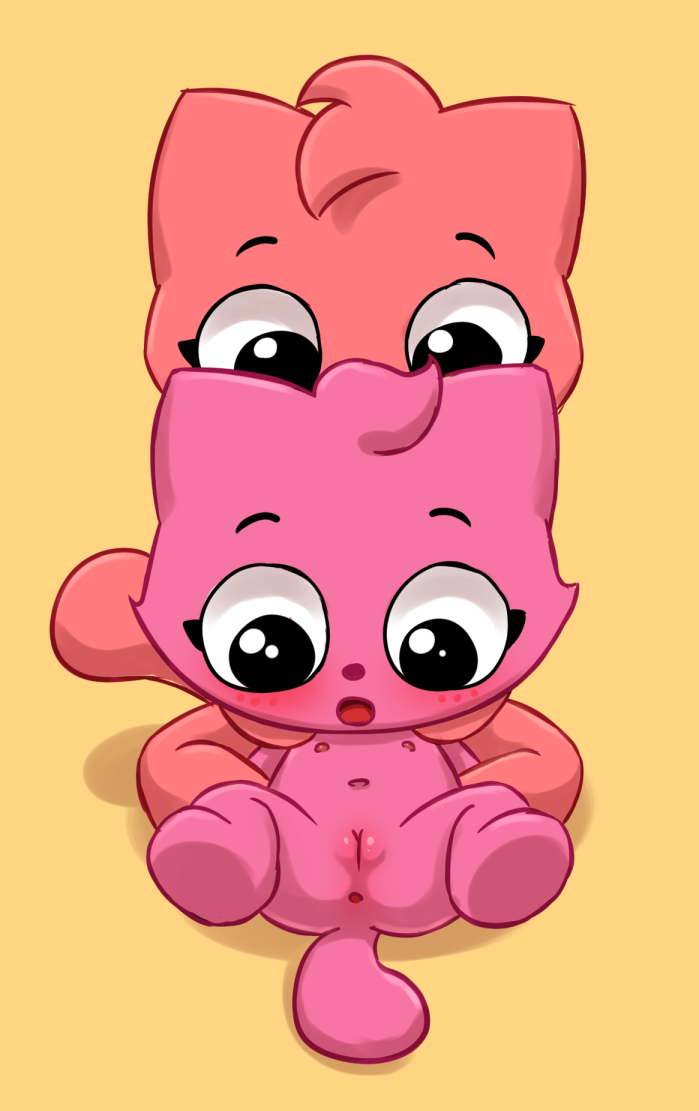 anthro anus blush butt duo female flat_chested genitals nipples nude pussy spread_legs spreading young young_anthro polygon5 playkids kate_(playkids) lucy_(playkids) domestic_cat felid feline felis mammal