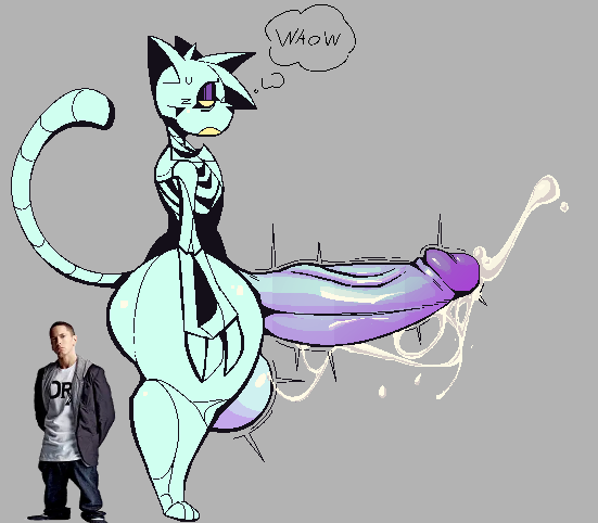 anthro balls big_balls big_penis bodily_fluids bone cum cumshot ejaculation erection genital_fluids genitals huge_penis male penis skeleton thick_thighs wide_hips xexeezy eminem skull_cat_(xexeezy) animated_skeleton domestic_cat felid feline felis human mammal undead