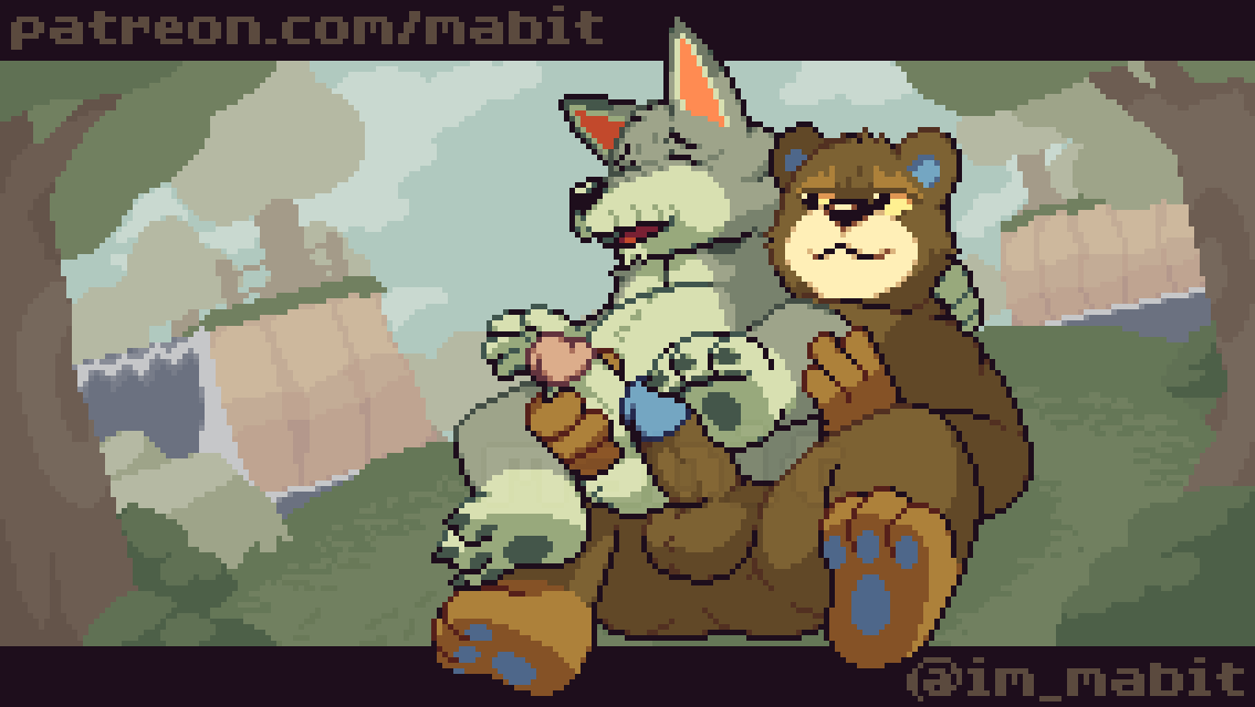 Animal Penetration Porn Gif - Dobie And Grizzly (animal Crossing And Etc) Drawn By Mabit | Yiff-party.com