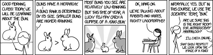 black_hair education female feral furniture hair humor science stick_figure table text white_hair randall_munroe cc-by-nc creative_commons xkcd megan_(xkcd) ponytail_(xkcd) human lagomorph leporid mammal rabbit 2016 black_and_white comic english_text monochrome