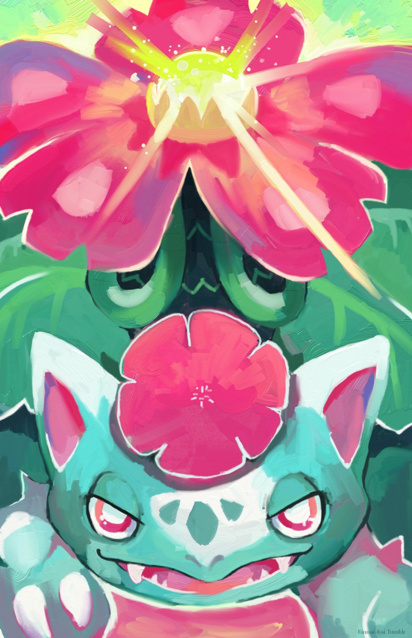 ambiguous_gender claws fangs feral flower front_view glowing gradient_background green_background green_spots half-closed_eyes leaf narrowed_eyes nude open_mouth open_smile outline pink_background plant quadruped raised_leg simple_background smile solar_beam solo spots teeth toe_claws tree vines white_claws rinnai-rai nintendo pokemon elemental_creature flora_fauna generation_6_pokemon mega_evolution mega_venusaur pokemon_(species) scalie 2015 digital_media_(artwork) digital_painting_(artwork) hi_res painting_(artwork)