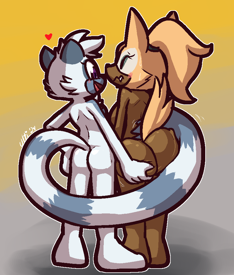 anthro anthro_on_anthro big_butt black_nose blonde_hair blush breast_size_difference breasts brown_body brown_fur butt butt_grab butt_size_difference cute_fangs eyes_closed fangs female female/female fur grey_body grey_fur grey_markings grey_stripes groping_from_behind hair hand_on_butt heart_symbol interspecies long_tail looking_at_another markings open_mouth ponytail prehensile_tail purple_eyes rear_view small_breasts small_butt smile striped_body striped_fur striped_markings striped_tail stripes tail tail_markings teeth white_body white_fur yellow_body yellow_fur ultilix idw_publishing sega sonic_the_hedgehog_(comics) sonic_the_hedgehog_(idw) sonic_the_hedgehog_(series) tangle_the_lemur whisper_the_wolf canid canine canis lemur mammal primate strepsirrhine wolf 2024