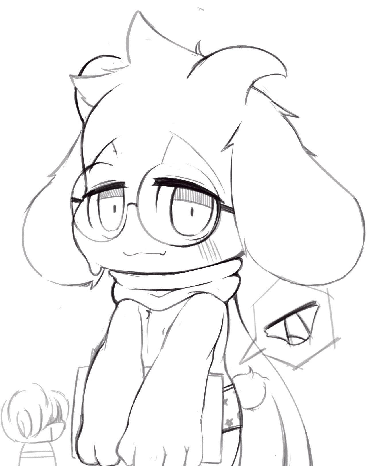 Art by ping koon featuring the character Ralsei from Deltarune