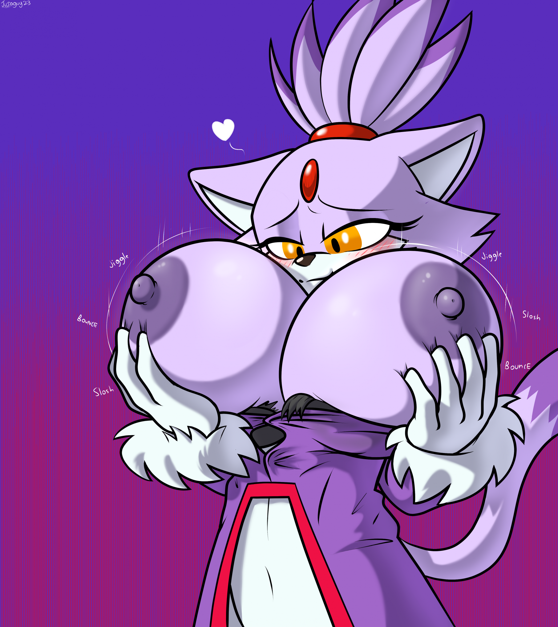 Blaze the cat breast expansion
