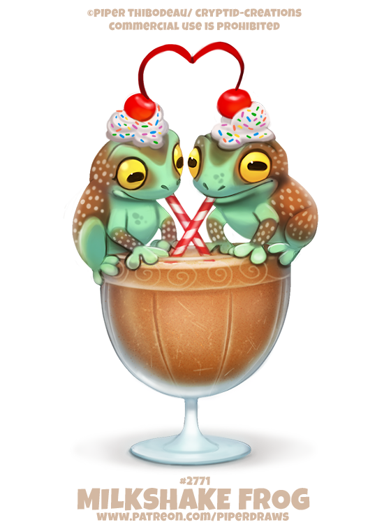 ambiguous_gender beverage brown_body candy cherry chocolate container cup dairy_products dessert detailed_food drinking_straw duo feral food fruit goblet green_body milkshake plant sharing sharing_beverage sharing_milkshake simple_background smile sprinkles text whipped_cream white_background yellow_eyes piper_thibodeau amazon_milk_frog amphibian frog tree_frog detailed digital_media_(artwork) digital_painting_(artwork) english_text url