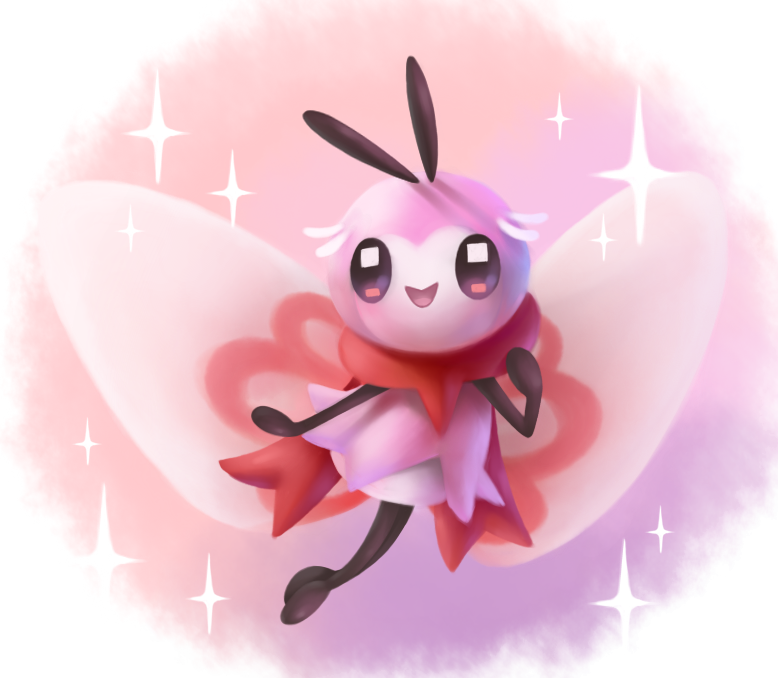 ambiguous_gender antennae_(anatomy) anthro big_head clothing dress featureless_feet featureless_hands feet flying front_view insect_wings legs_together open_mouth open_smile pink_clothing pink_dress plantigrade pupils red_scarf scarf smile solo sparkles spread_wings square_pupils stick_arms stick_calves stick_legs stick_limbs stick_thighs thin_calves thin_legs thin_thighs vignette wings kakrita nintendo pokemon arthropod generation_7_pokemon insect pokemon_(species) ribombee shiny_pokemon 2020 full-length_portrait icon portrait warm_colors