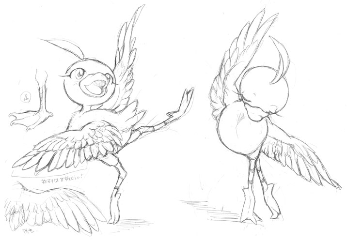 beak dancing feet female feral membrane_(anatomy) multiple_poses on_one_leg pose smile solo standing thin_calves thin_legs thin_thighs toes webbed_feet nyame8 princess_tutu ahiru_(princess_tutu) anatid anseriform avian bird duck black_and_white graphite_(artwork) greyscale monochrome sketch traditional_media_(artwork)