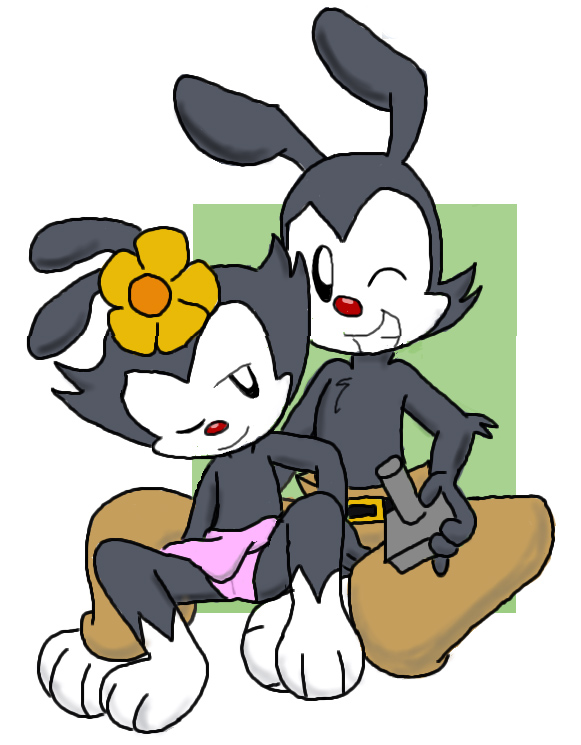 anthro anthro_on_anthro camel_toe clothed clothing duo female loli male male/female one_eye_closed shota sitting size_difference smile topless young young_anthro 8horns animaniacs warner_brothers dot_warner yakko_warner inkblot mammal 2010 brother_(lore) brother_and_sister_(lore) incest_(lore) sibling_(lore) sister_(lore)