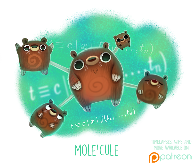 ambiguous_gender atom black_eyes brown_body brown_fur claws equation eyes_closed feral fur group humor math molecule patreon_logo pun tan_body tan_fur text visual_pun whiskers piper_thibodeau patreon eulipotyphlan mammal mole_(animal) digital_media_(artwork) digital_painting_(artwork) english_text