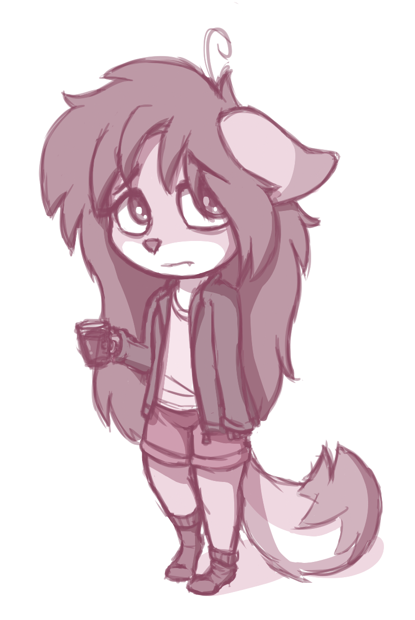 adolescent anthro beverage bottomwear clothed clothing female footwear fur hair holding_object jacket legwear long_hair looking_at_viewer shirt shorts simple_background socks solo standing tea teeth topwear white_background young young_anthro aggie_(artist) aggie arctic_fox canid canine fox mammal true_fox 2018 digital_media_(artwork) hi_res