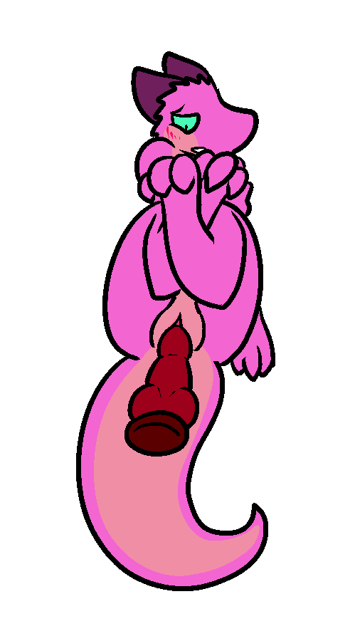 anthro blue_eyes blush dildo female genitals horn knot knotted_dildo nude penetration pussy sex_toy simple_background solo vaginal vaginal_penetration trout_(artist) spaffy kobold mammal reptile scalie 2016 aliasing digital_media_(artwork)