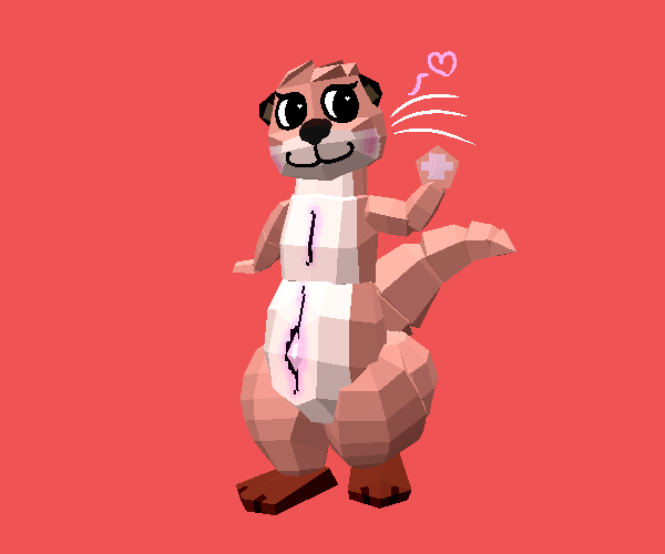 anthro brown_body brown_fur butt eyelashes female fur gesture heart_symbol navel otter_tail outie_navel paws solo tail thick_thighs waving whiskers samichott_(artist) luna_otter_(samichott) mammal marine mustelid otter river_otter 3d_(artwork) 6:5 digital_media_(artwork)