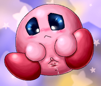 anus female genitals not_furry pussy solo spreading star box_xod kirby_(series) nintendo kirby waddling_head 2012 digital_media_(artwork) low_res oekaki