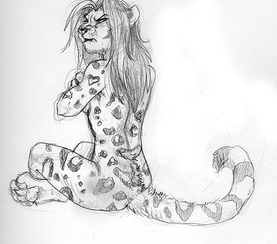 angry female heart_symbol nude pouting shy simple_background sitting solo tail white_background finalflight felid jaguar mammal pantherine greyscale monochrome sketch