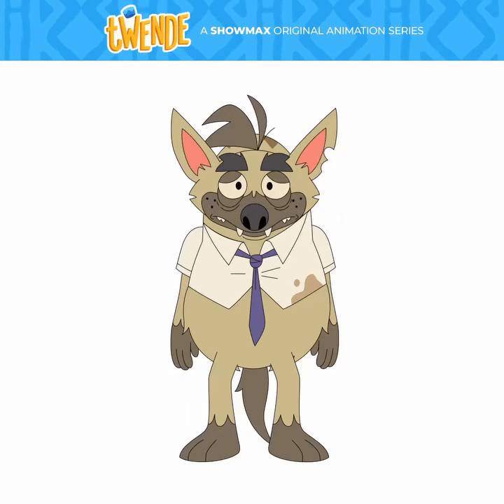 anthro belly black_nose brown_body brown_fur clothing fur male necktie sad shirt slightly_chubby solo text topwear ryan_vaneyk twende_(series) boss_(twende) hyena mammal 1:1 animated english_text model_sheet official_art short_playtime turntable_(animation)