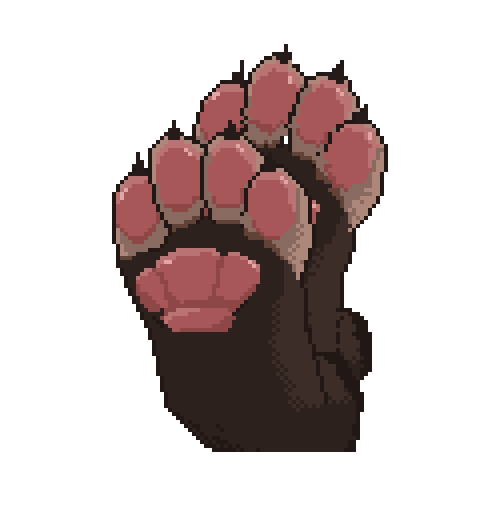 feet foot_focus paws solo burgundy_wolf burgundy_wolf_(character) canid canine canis mammal wolf alpha_channel aseprite_(artwork) digital_media_(artwork) pixel_(artwork) nonbinary_(lore)