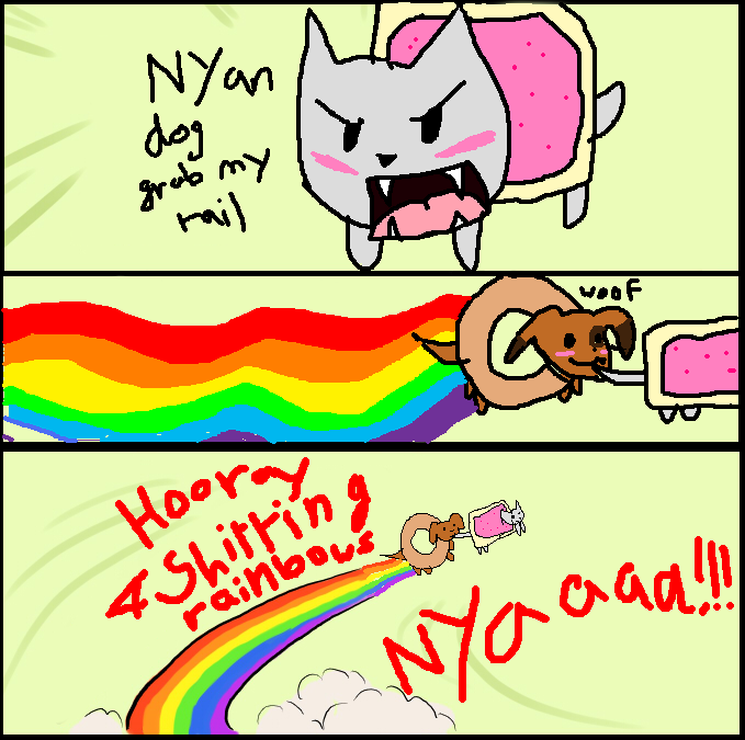 Video of Angry Nyan Cat.