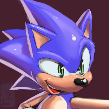 anthro green_eyes male open_mouth simple_background solo r-fenrir sega sonic_the_hedgehog_(series) sonic_the_hedgehog eulipotyphlan hedgehog mammal 1:1 2010 low_res