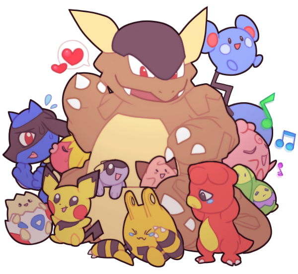 ambiguous_gender anthro baby egg feral group heart_symbol in_pouch plant pouch_(anatomy) semi-anthro simple_background transparent_background young mblock nintendo pokemon avian azurill baby_kangaskhan budew canid canine cleffa elekid elemental_creature flora_fauna generation_1_pokemon generation_2_pokemon generation_3_pokemon generation_4_pokemon humanoid igglybuff kangaskhan magby mammal marsupial pichu pokemon_(species) riolu rodent shiny_pokemon smoochum togepi waddling_head alpha_channel