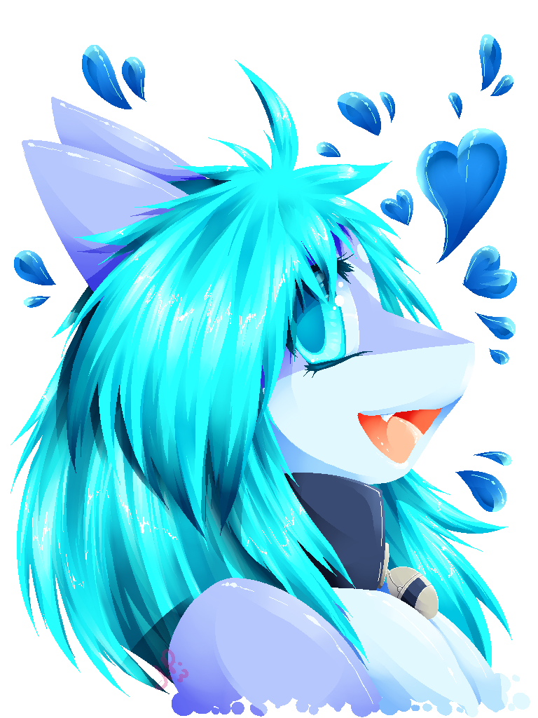 anthro bell breasts collar female heart_symbol looking_at_viewer non-mammal_breasts nude open_mouth smile solo lovelesskiax myrl fish mackerel_shark marine shark thresher_shark 3:4 alpha_channel