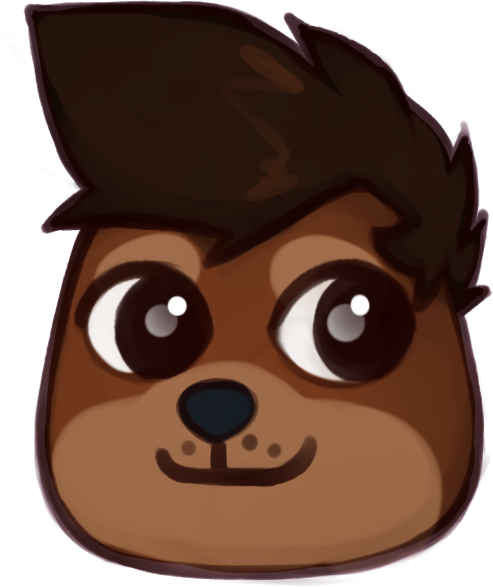 brown_hair hair male simple_background smile solo transparent_background marsminer dogelore doge keith_(marsminer) mammal mustelid otter 2025 alpha_channel meme