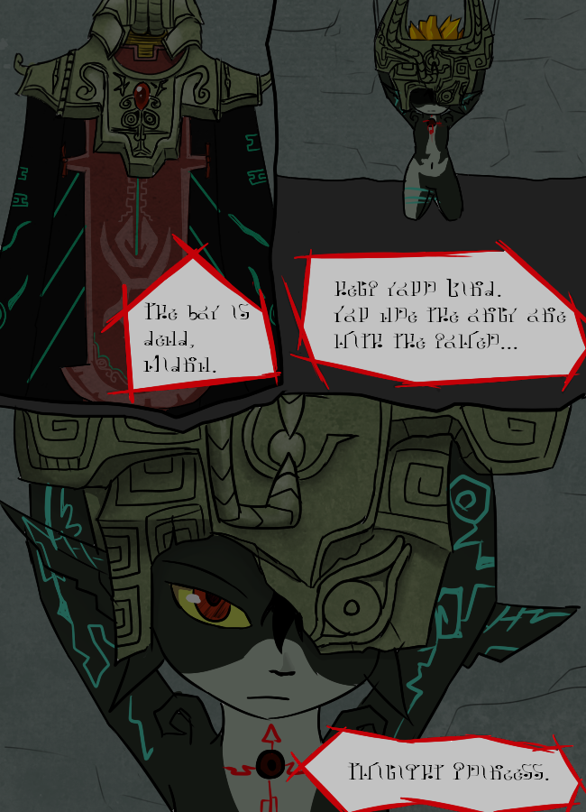 bound female nude red_eyes larro nintendo the_legend_of_zelda twilight_princess midna zant humanoid twili comic