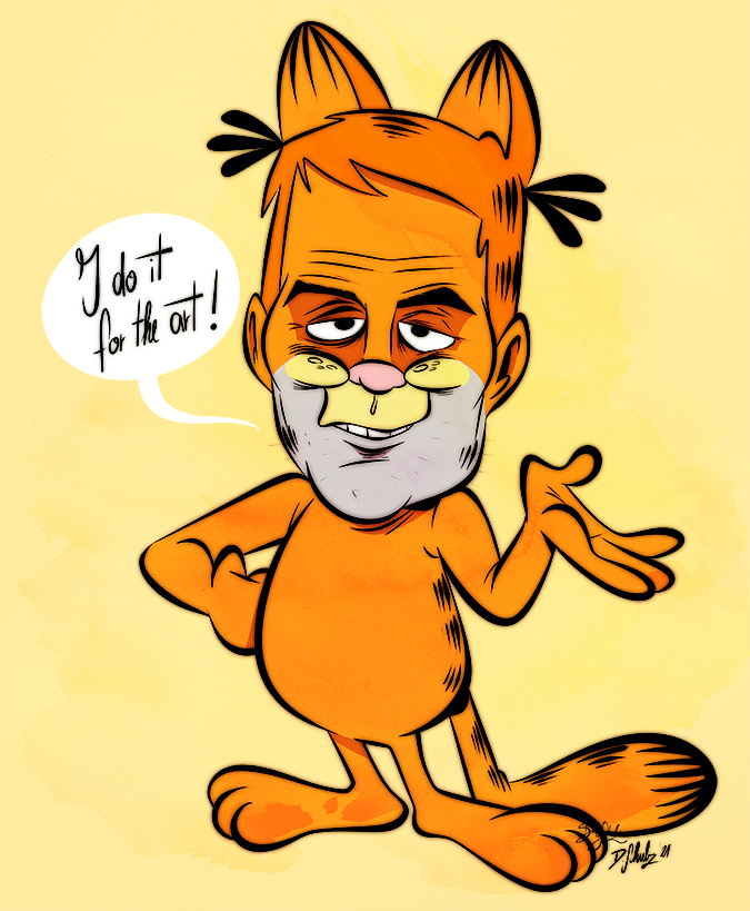 dialogue fur hair half-closed_eyes male narrowed_eyes orange_body orange_fur orange_hair orange_tail solo speech_bubble tail talking_to_viewer themrock garfield_(series) chris_pratt garfield_the_cat domestic_cat felid feline felis mammal meme