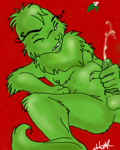 balls bodily_fluids cum cumshot ejaculation erection fur genital_fluids genitals green_body green_fur green_hair green_penis hair humanoid_genitalia humanoid_penis male masturbation orgasm penile penile_masturbation penis solo zeriara dr._seuss how_the_grinch_stole_christmas! grinch humanoid 4:5 low_res