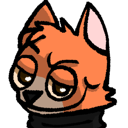 anthro black_scarf brown_pupils eyebrows fur male orange_body orange_fur pupils raised_eyebrow scarf smile smirk solo tinky tinky_(character) domestic_cat felid feline felis mammal 1:1 alpha_channel low_res shaded