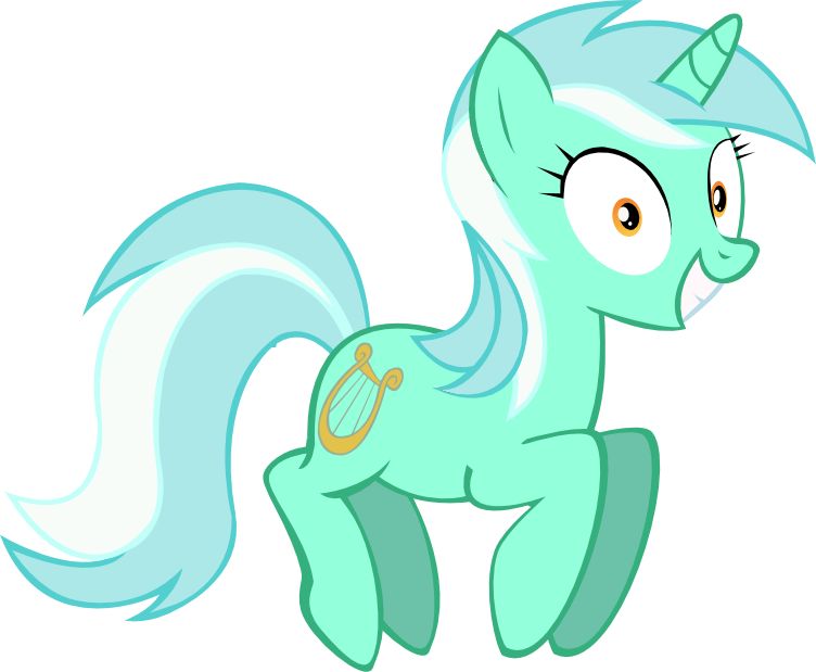 cutie_mark female feral fur hair hopping horn looking_at_viewer multicolored_hair smile solo two_tone_hair vector-brony friendship_is_magic hasbro my_little_pony mythology lyra_heartstrings_(mlp) equid equine mammal mythological_creature mythological_equine unicorn alpha_channel