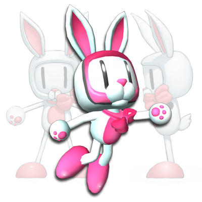 ambiguous_gender anthro armor biped bow_(feature) bow_tie clipping clothing cosplay gloves handwear headgear helmet paw_gloves pink_nose simple_background solo spread_arms standing toony vertical_bar_eyes white_background unknown_artist bomberman konami white_bomber bomberman_(species) lagomorph leporid mammal rabbit 1:1 3d_(artwork) digital_media_(artwork) low_res official_art