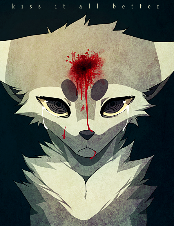 ambiguous_gender anthro black_nose blood bodily_fluids chest_tuft crying fur gore grey_body grey_eyes grey_fur solo tears text tuft falvie falvie_(character) canid fionbri mammal digital_media_(artwork) english_text headshot_portrait portrait unavailable_at_source female_(lore)